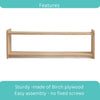 Classic Montessori Low Shelf / Toy shelf