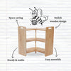 3 Rack Corner Shelf – L-Shape