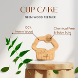 Cup Cake Neem Wood Teether