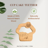 Cup Cake Neem Wood Teether