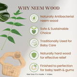 Cup Cake Neem Wood Teether