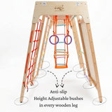 Jumbo Jungle Gym with anti slip height adjustable knobs even for uneven surface