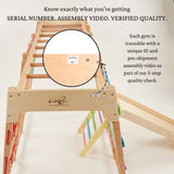 Jumbo Jungle Gym with 3 step quality check, traceable, aseembled product video before shipped.