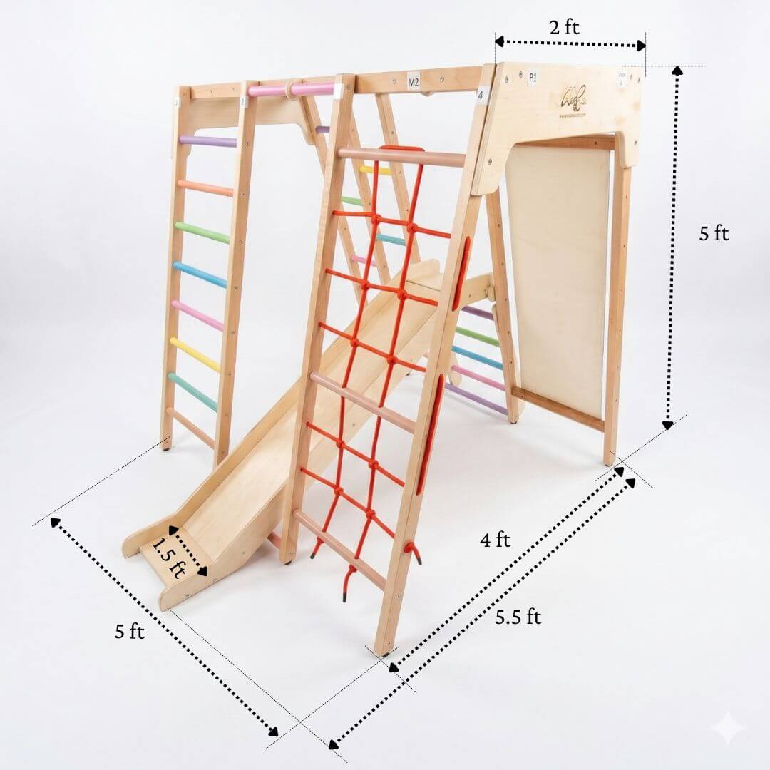 Jumbo Jungle Gym with detailed dimension