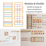 WoodBee Modular Jungle Gym Climber Duo - Modular & Flexible. Flexible to change the layout and add more components if required