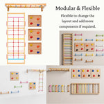 WoodBee Modular Jungle Gym Tower Challenge - Modular & Flexible. Flexible to change the layout and add more components if required