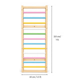 WoodBee Wooden Ladder Panel dimension: 215 cm / 7 ft tall and 45 cm / 1.5 ft wide