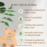 Panda Neem Wood Teether