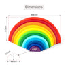 Rainbow Semicircle - 12 pc