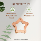 Star Neem Wood Teether