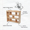 Three Rack Book Shelf with Partition