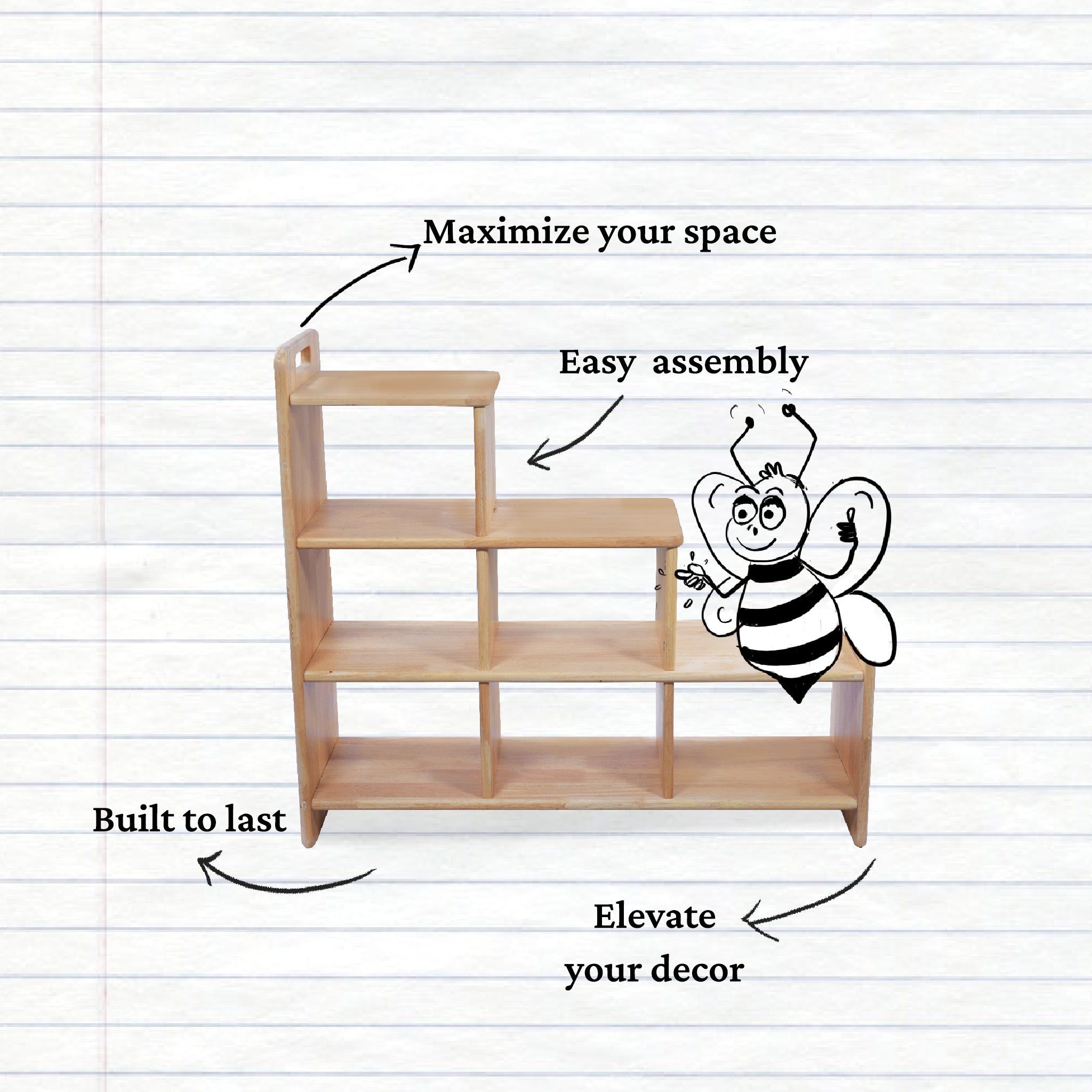 Montessori Stair Shelf – 3 Steps