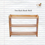 Space-saving Montessori two rack shelf – perfect for home and playroom.
