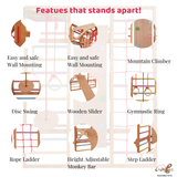 Wall-mounted Jungle Gym