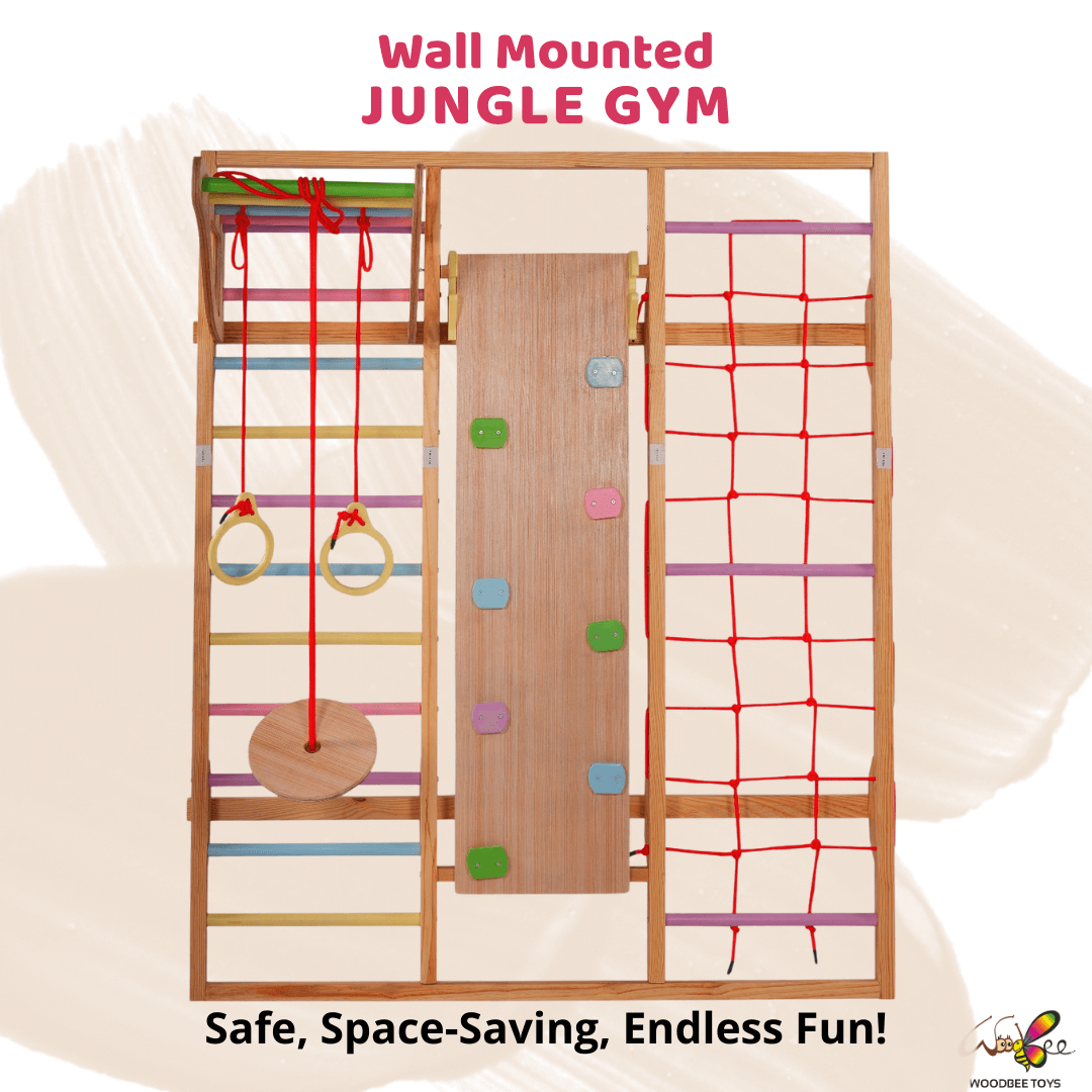 Buy Wall-mounted Foldable Indoor Jungle Gym WoodBee Toys