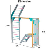 Wall-mounted foldable Jungle Gym