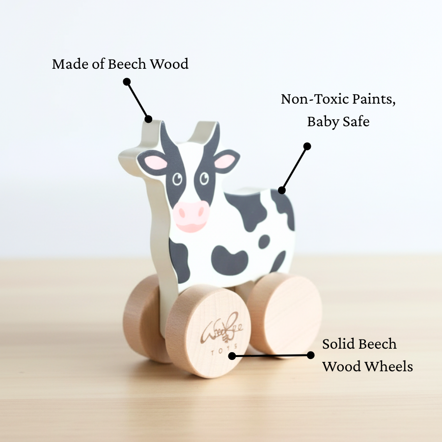 Push Along Toy - Domestic Animals (Set of 3)