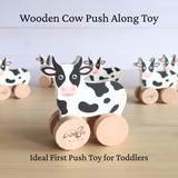 Wooden Cow Push Along Toy
