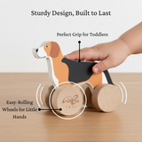 Wooden Dog Push Along Toy