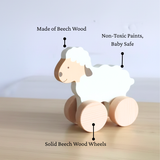 Wooden Sheep Push Along Toy