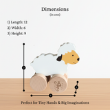 Wooden Sheep Push Along Toy