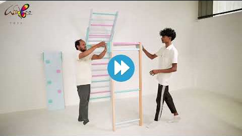 How to install the Wall-mounted Foldable Jungle Gym: step-by-step assembly video