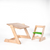Height adjustable wooden study table and chair
