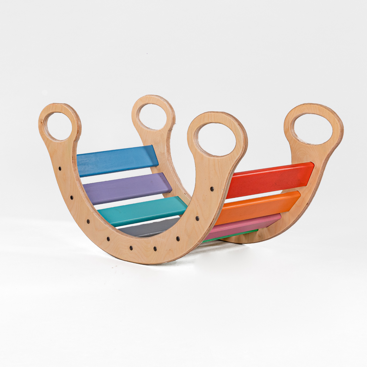 Rainbow Rocker Small Colorful Fun for Little Ones | Woodbee Toys ...