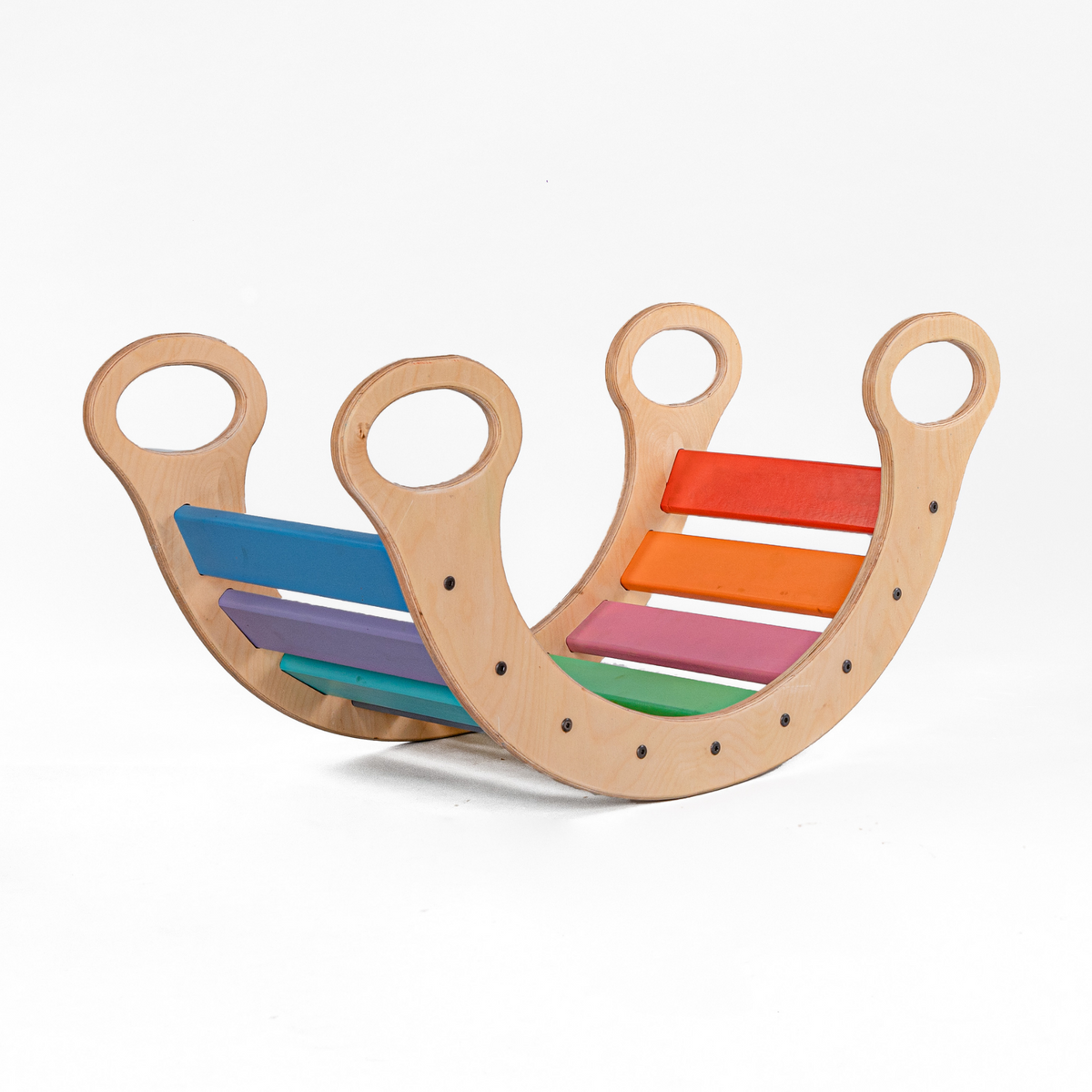Rainbow Rocker Small Colorful Fun for Little Ones | Woodbee Toys ...