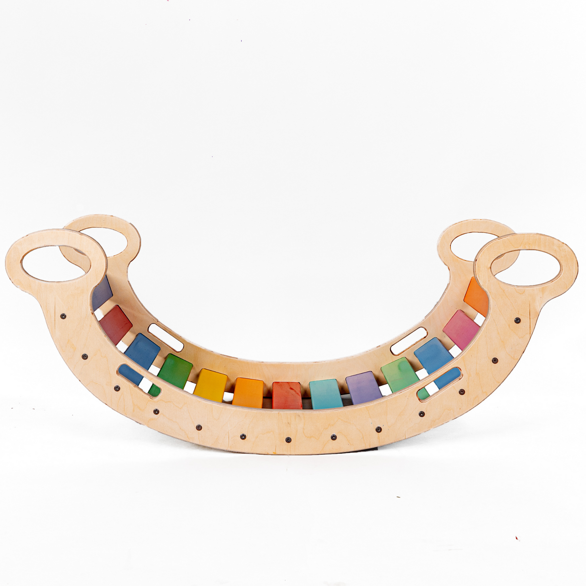Buy Wooden Rainbow Rocker | Large |Woodbeetoys.com – WoodBee Toys
