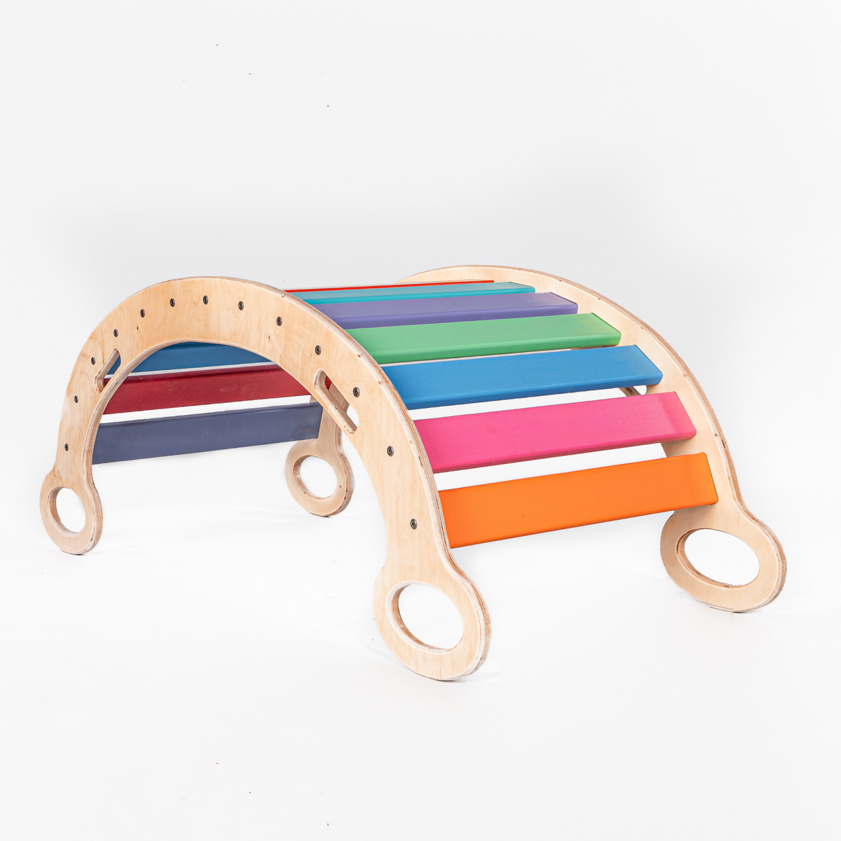 Buy Wooden Rainbow Rocker | Large |Woodbeetoys.com – WoodBee Toys