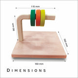 Wooden dowel stacker