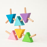 Wooden connector with dowels