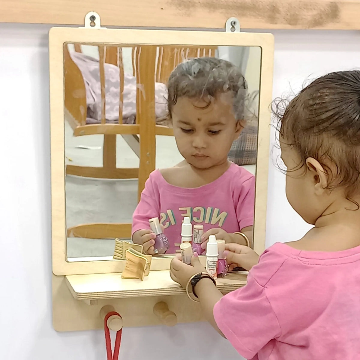 Montessori Mirror Enhance Sensory Exploration | Woodbee Toys – WoodBee Toys