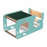 Kitchen Helper / learning tower or baby tower/ activity table / Sensory table / Easel Standin cyan colour