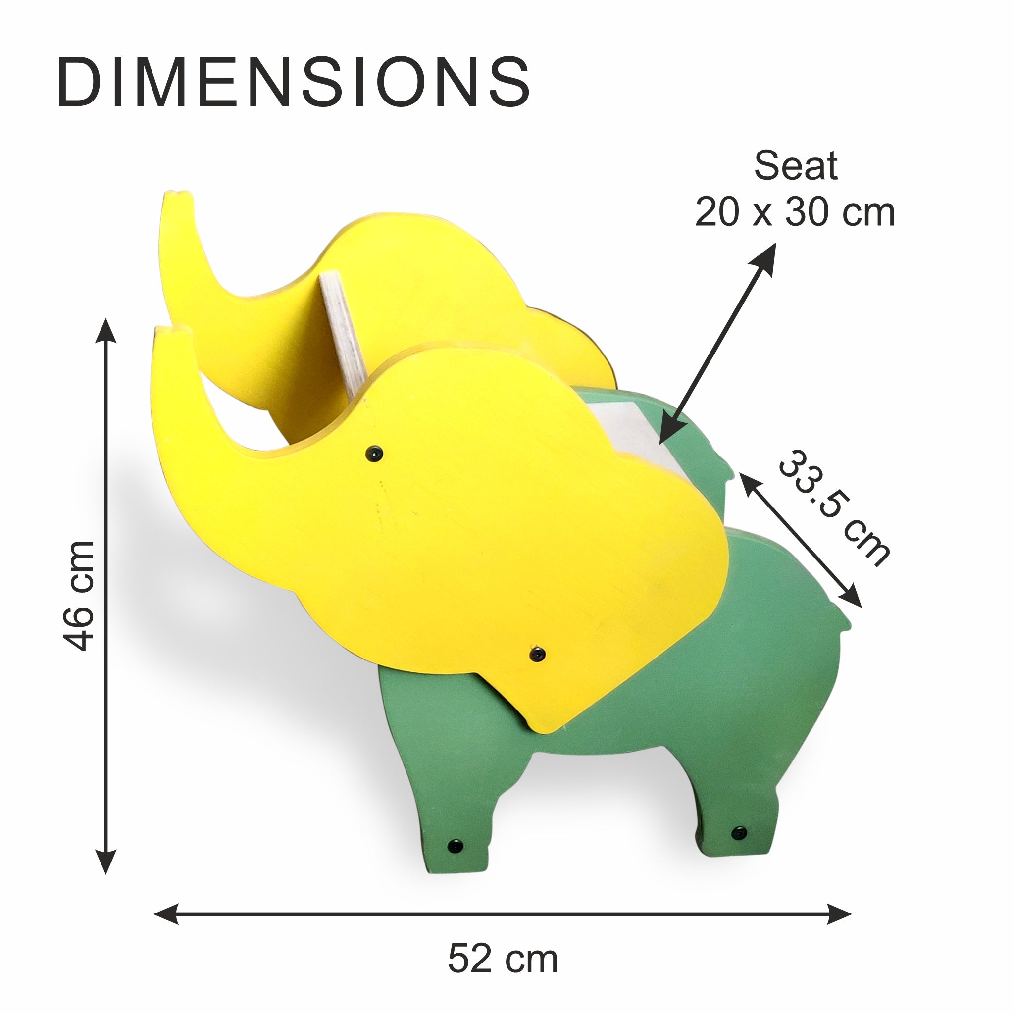 Wooden step stool dimension