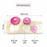 Montessori wooden circle puzzle
