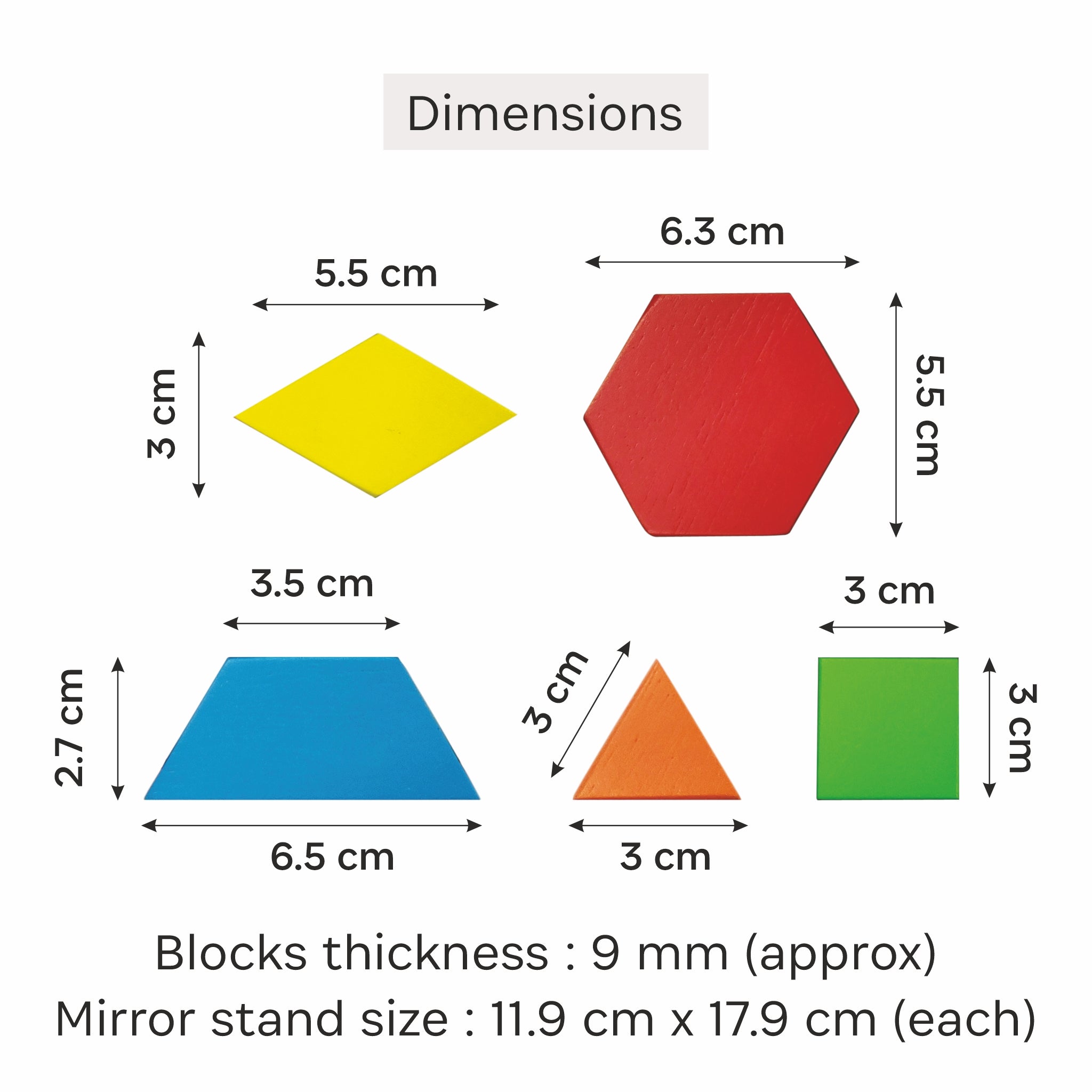 Kaleido Wooden shape Blocks