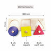 Wooden shapes board dimension