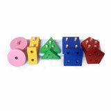 Wooden Geometric Shape stacker