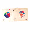 Wooden montessori first book for babies