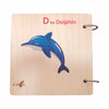 Wooden montessori first book for toddler