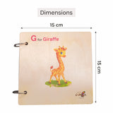 Wooden montessori first book for toddler