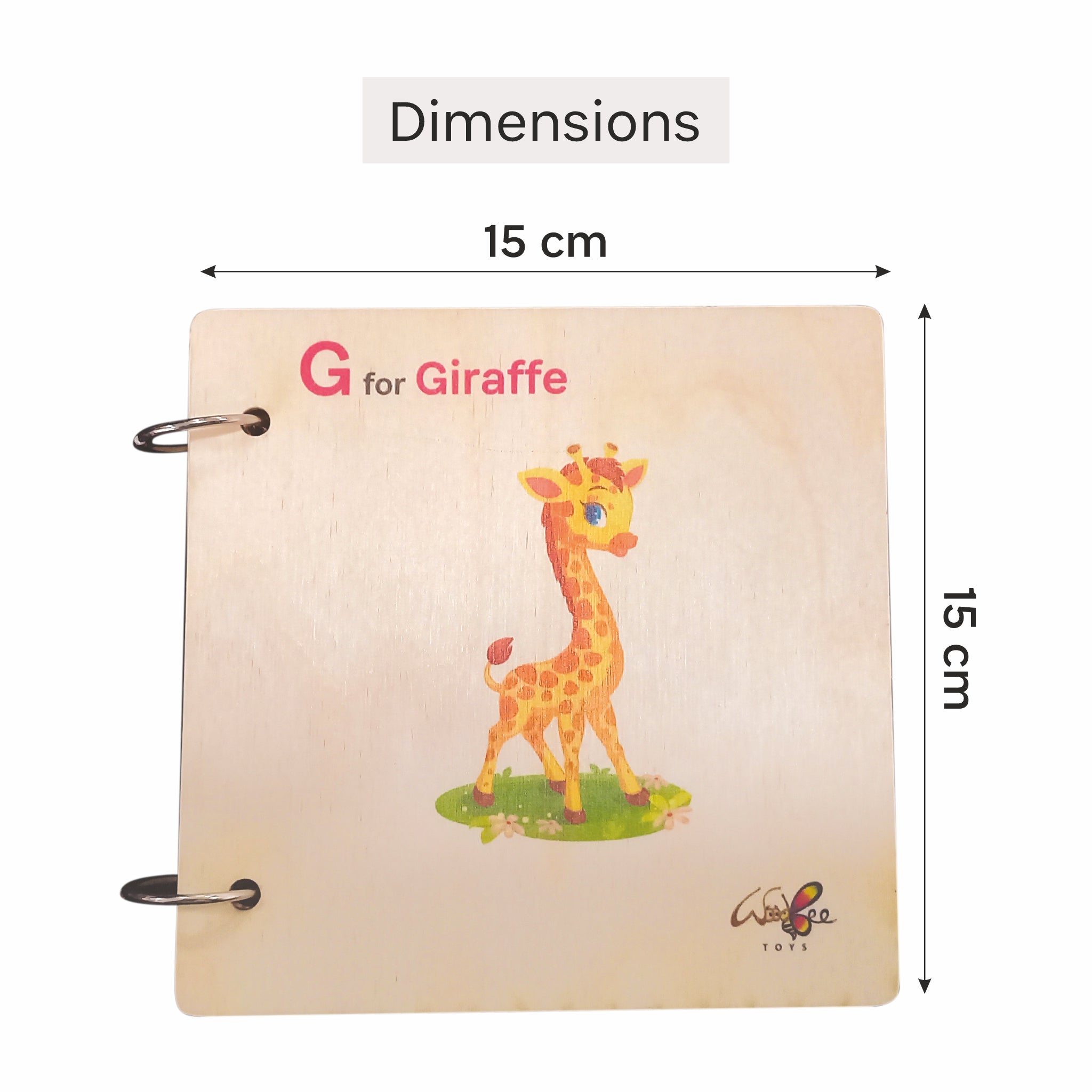 Wooden montessori first book for toddler