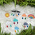Wooden theme mobile for play gym rainy  theme