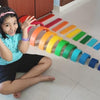 Rainbow Plates - 12 pc