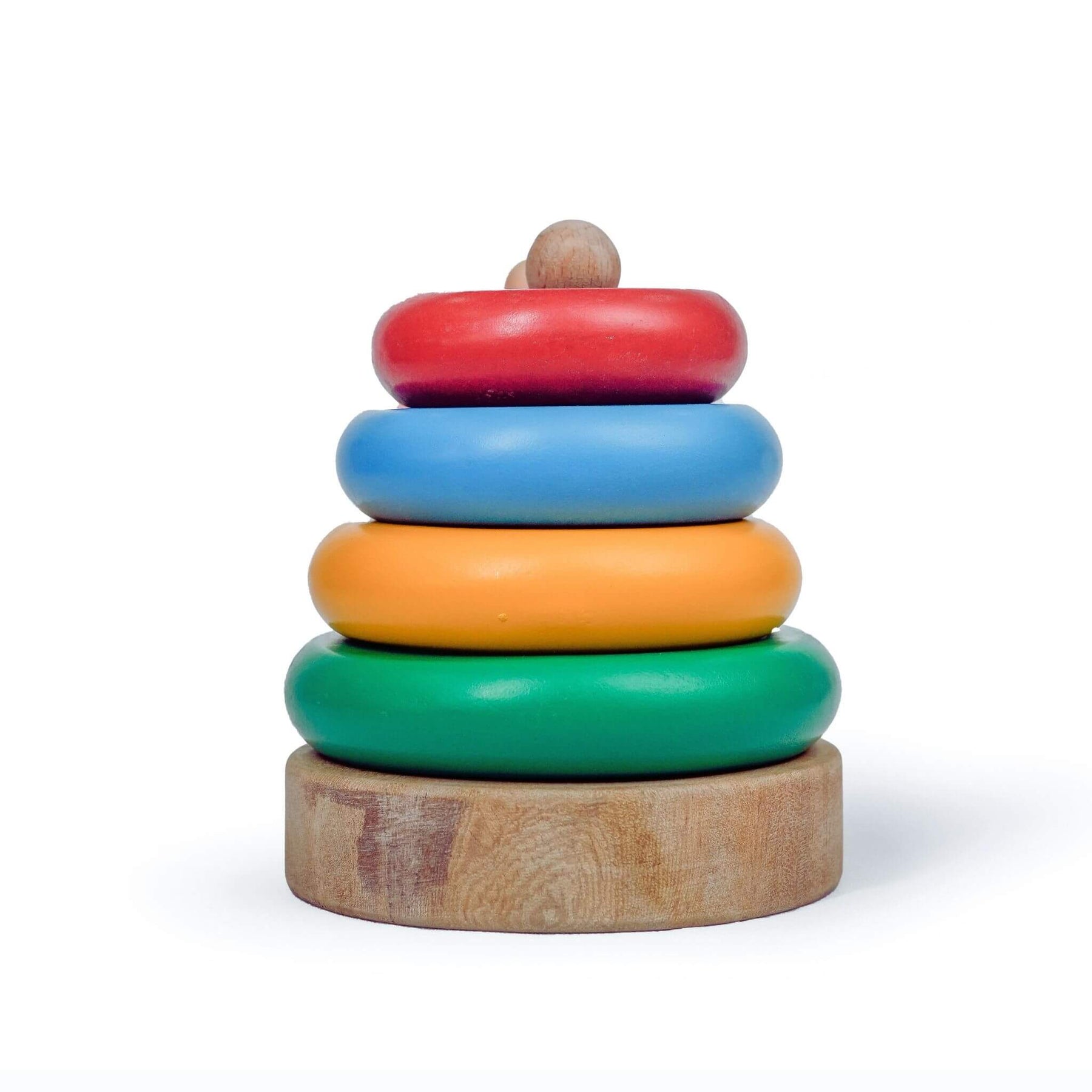 Spring Stacker Toy Ring Stacker Classic Developmental Toy | Woodbee Toys – WoodBee Toys