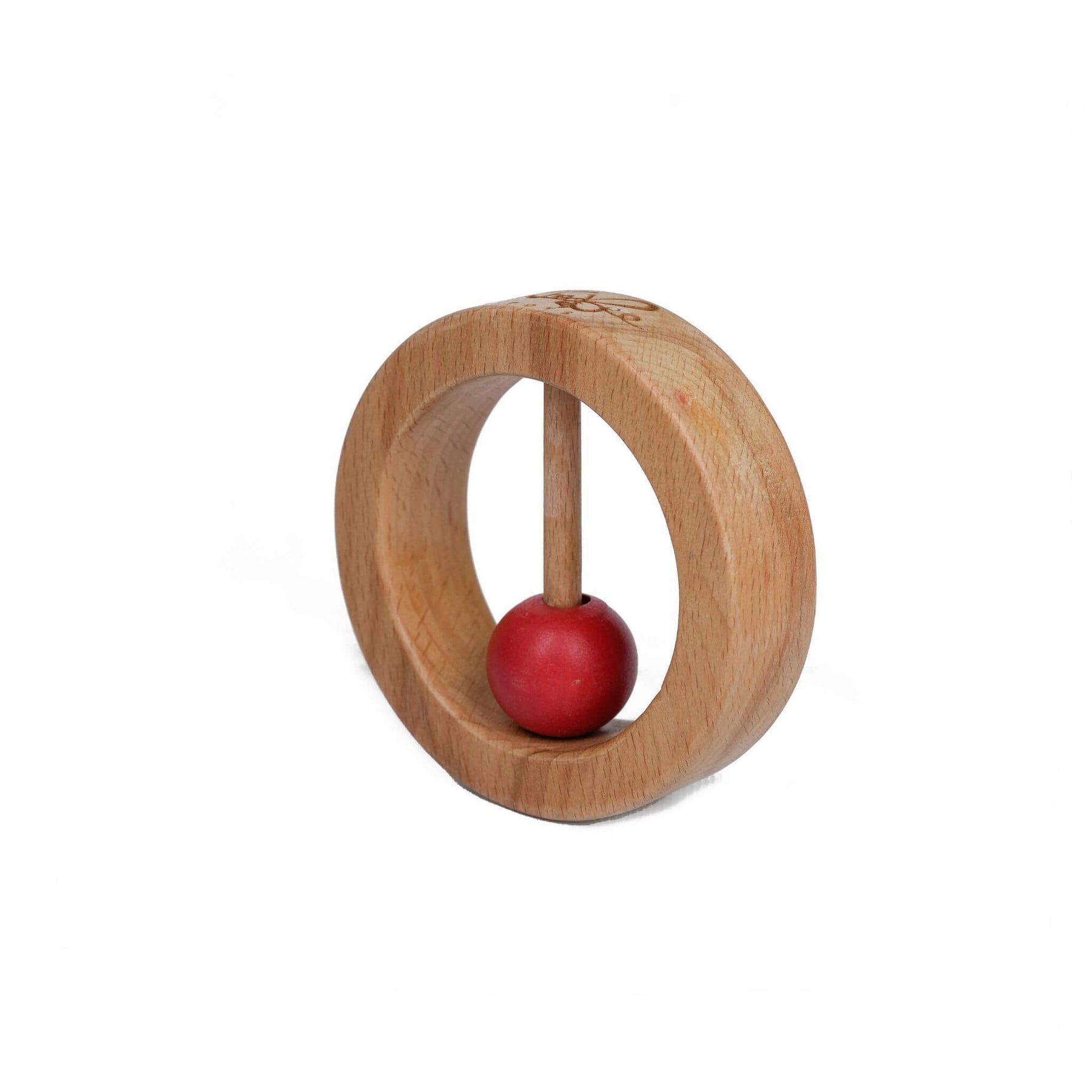 Buy Wooden Non-Toxic Circle Rattle | Woodbeetoys.com – WoodBee Toys
