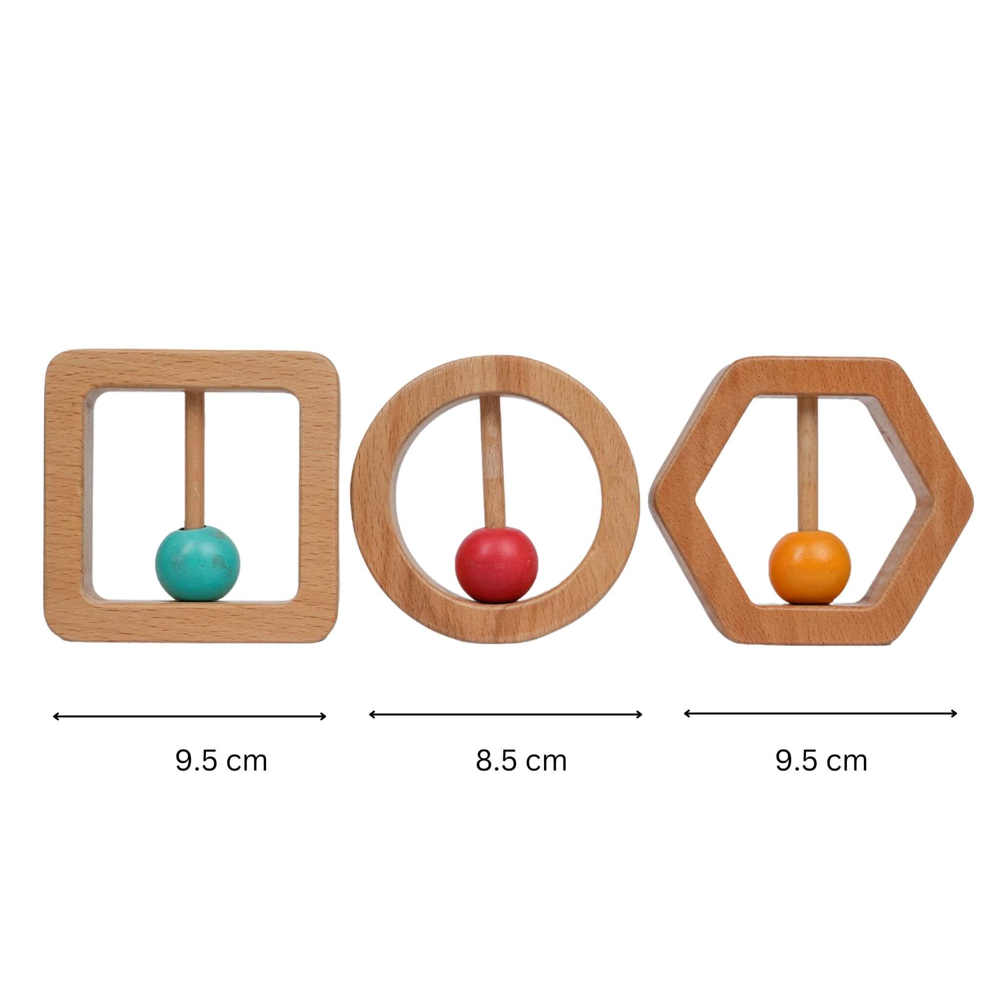 Buy Wooden Non-Toxic Circle Rattle | Woodbeetoys.com – WoodBee Toys