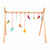 Wooden Play gym with hanging mobiles
